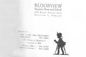 Some text on an old paper with an illustration of a child