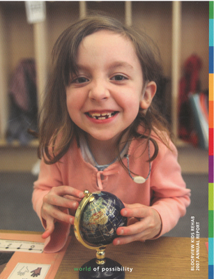 Cover of Holland Bloorview annual report, 2007.